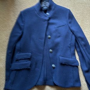 rag & bone Navy Textured Blazer